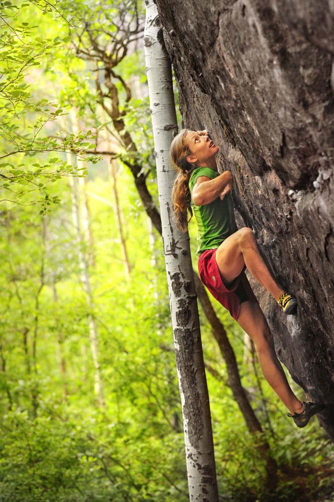 Lauren Lee на маршруте "Gertrude Stein" (V10).