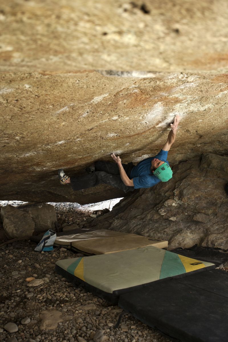 Daniel Woods на линии "Hydrangea" (V15).