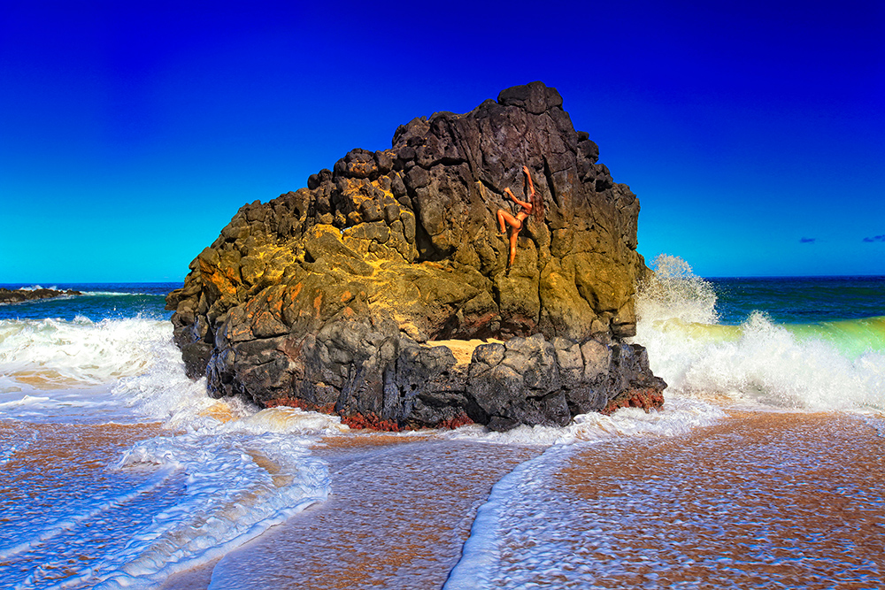 Fiona Langerberger на North Shore в Oahu.