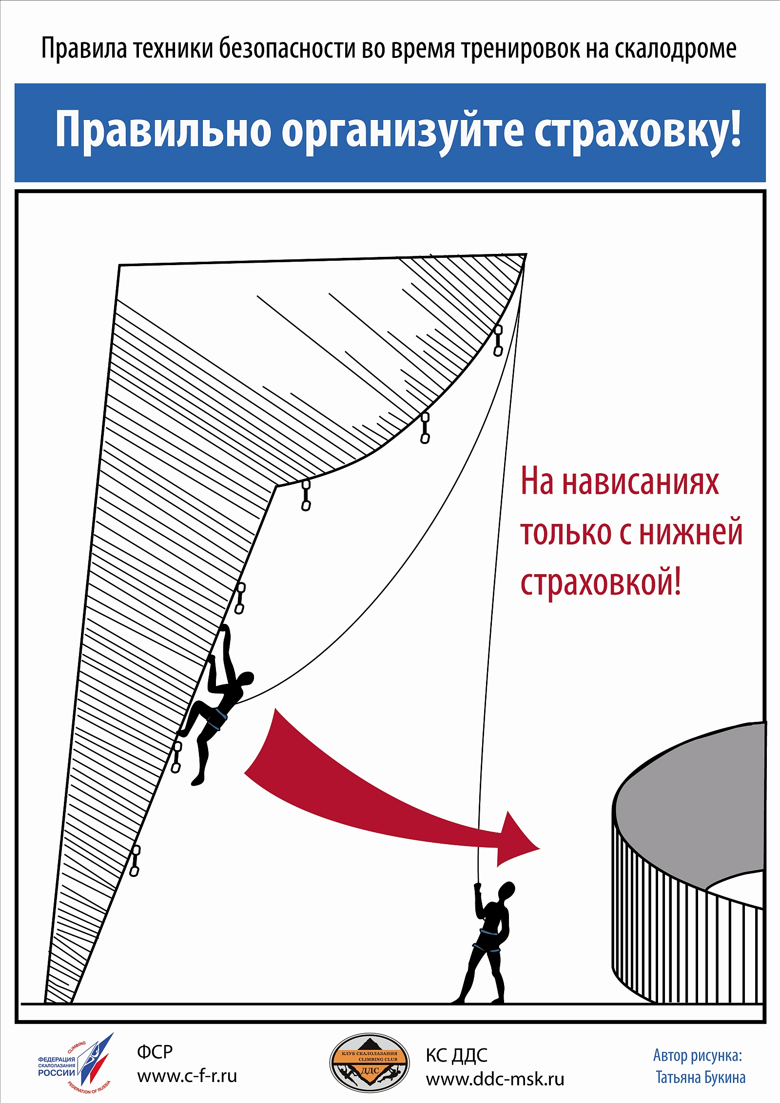 Техника безопасности при проведении занятий на скалодроме.