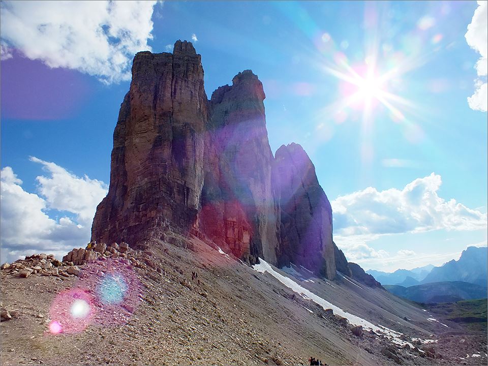  Cima Grande массива Tre Cime Di Lavaredo в Доломитах