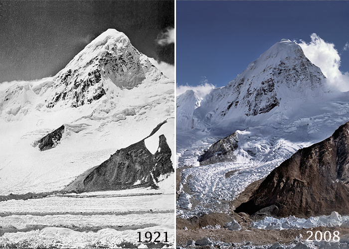 Ледник Западный Ронгбук (West Rongbuk Glacier) у Эвереста