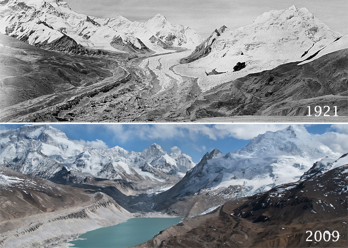 Лденик Кайтрак (Kyetrak Glacier) у восьмитысячника Чо-Ойю