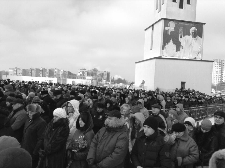 Прощание с Юрием Вербицким во Львове. 24 января 2014 года