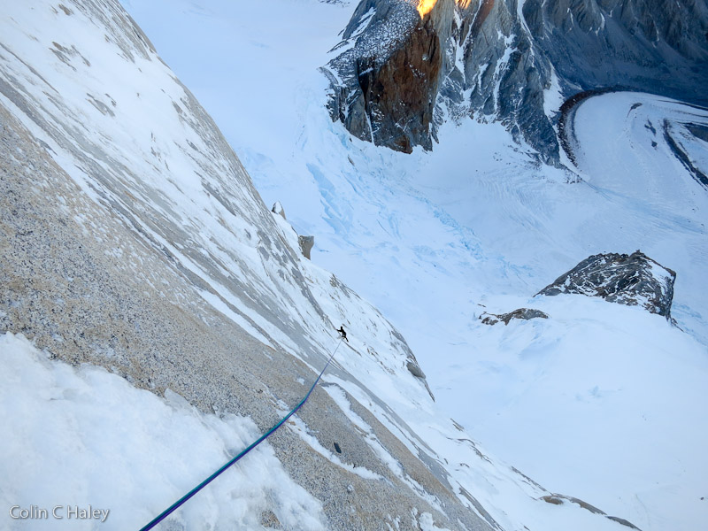  Восхождение по Восточной стене на гребень Pier Giorgio вершины Cerro Piergiorgio в Патагонии