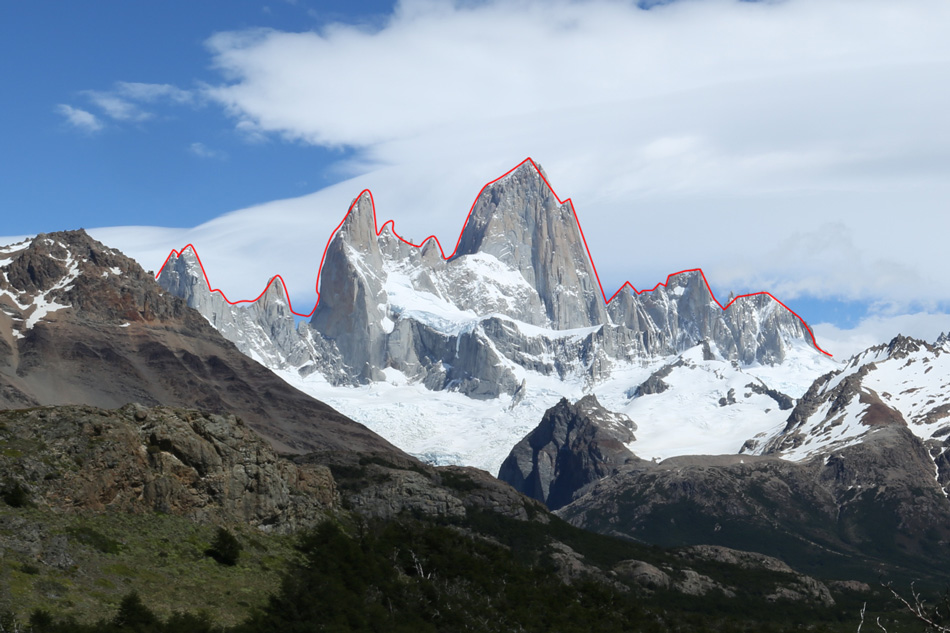 Траверс массива Фицрой (Fitz Traverse / Fitz Roy Traverse). Маршрут прохождения Алекса Хоннольда (Alex Honnold) и Томми Колдвелла (Tommy Caldwell)