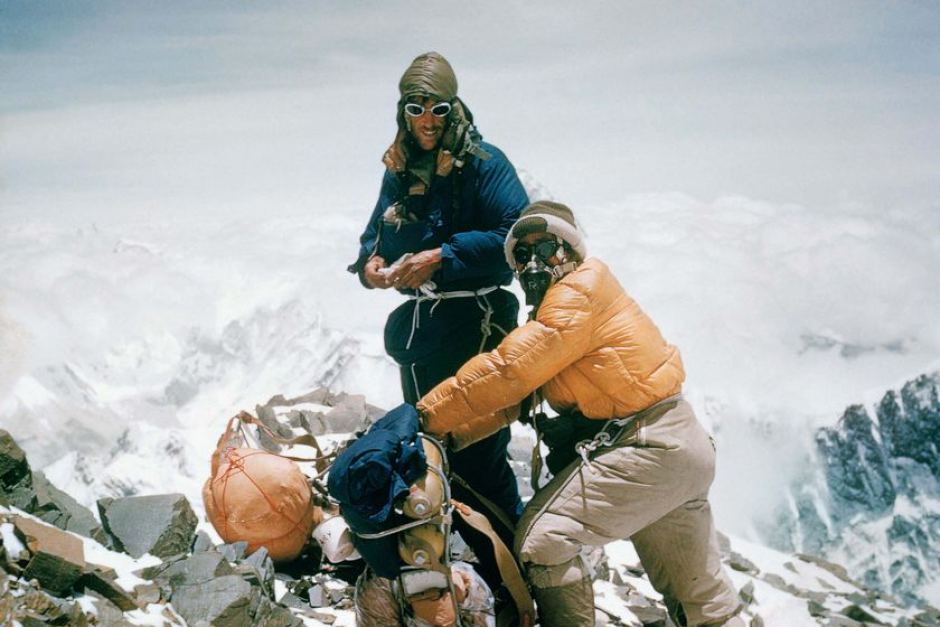 Эдмунд Хиллари (Edmund Hillary) и Тенцинг Норгей (Tenzing Norgay), 29 мая 1953 года