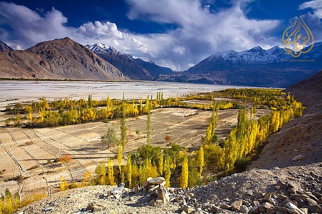 Долина Khaplu в Гилгит-Балтистане