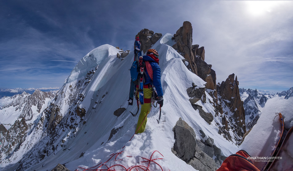 Восхождение на Эгиюй Верт (Naia-Aiguille Verte, 4122 м) выход на хребет Sans Nom