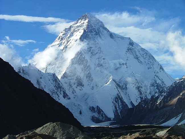 Вид на К2 с территории Балтистана (Baltistan).