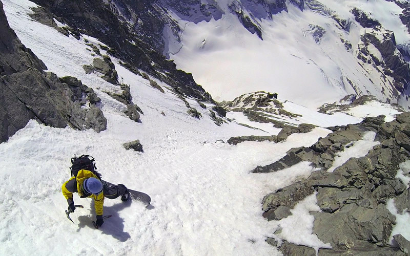 Zmuttgrat - West Couloir. Первый в истории горнолыжный спуск по Западному кулуару ребра Zmutt на Маттерхорне