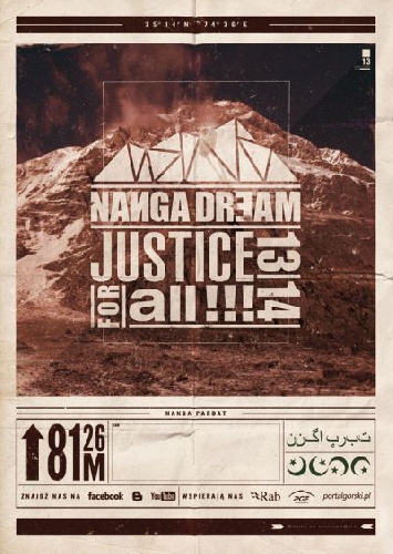 официальный логотип польской экспедиции "Nanga Dream – Justice for All 2013-2014"