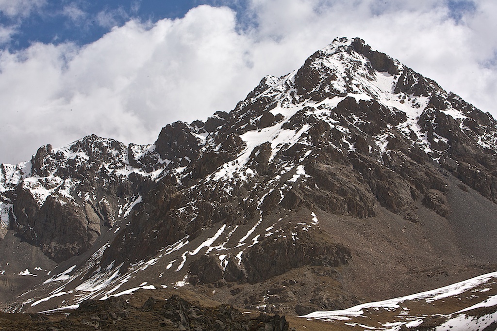 Peak 5800 m. Dedrom valley.