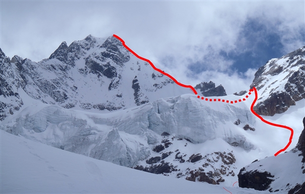 Лумба Сумба (Lumba Sumba Peak 5,740 м) в восточном Непале. Маршрут восхождения по северному гребню