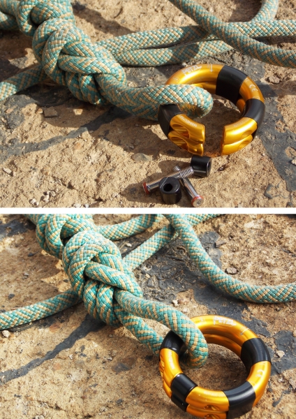 PETZL RING OPEN в страховке на хайлайне