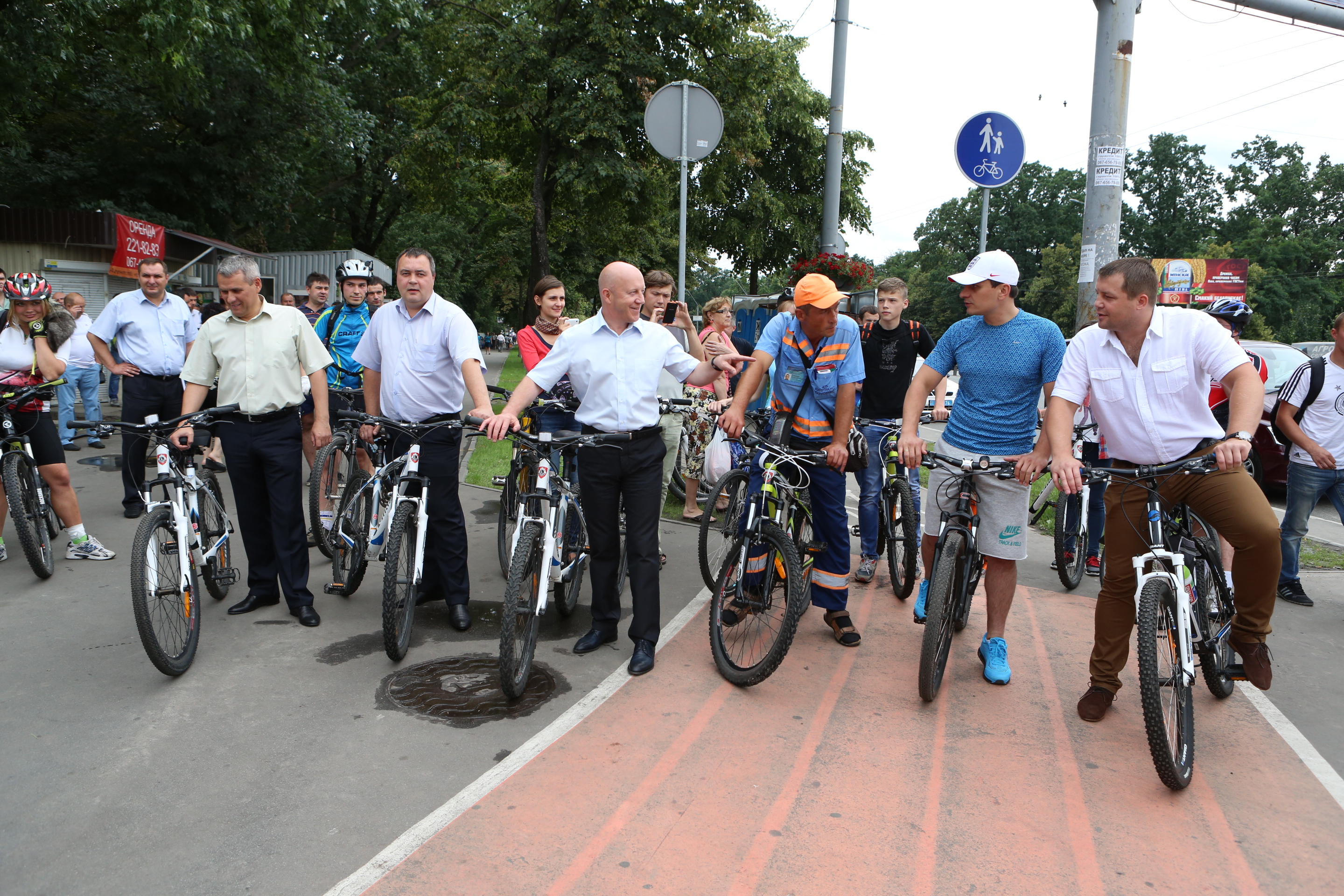 Велодорожки в Киеве