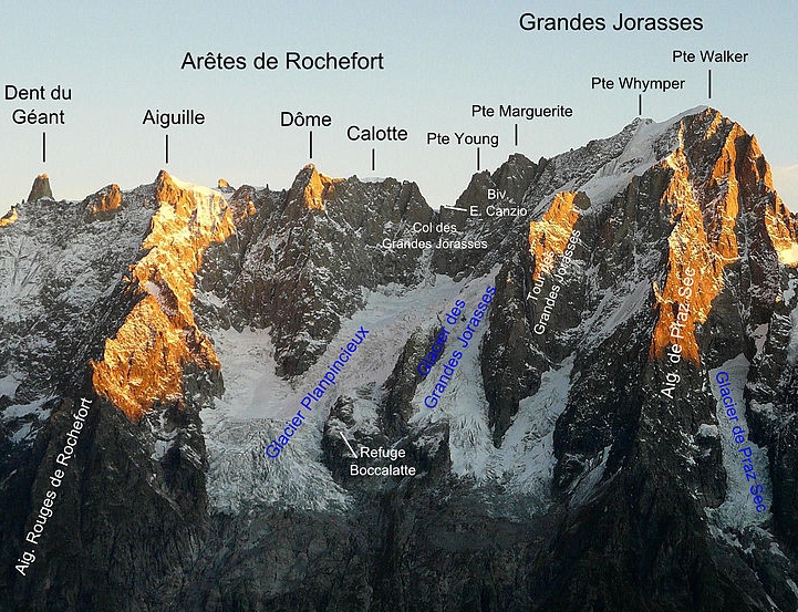  Гран Жорасс (Grandes Jorasses). Юго-Западная стена