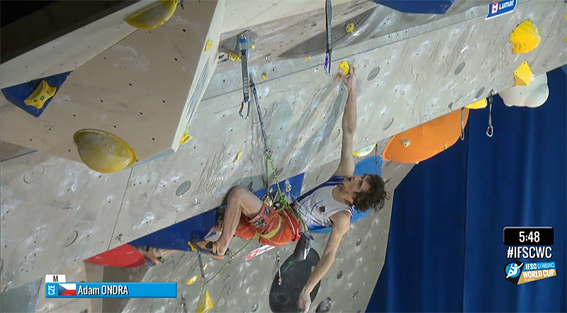  Адам Ондра (Adam Ondra) на этапе Кубка Мира в Крани