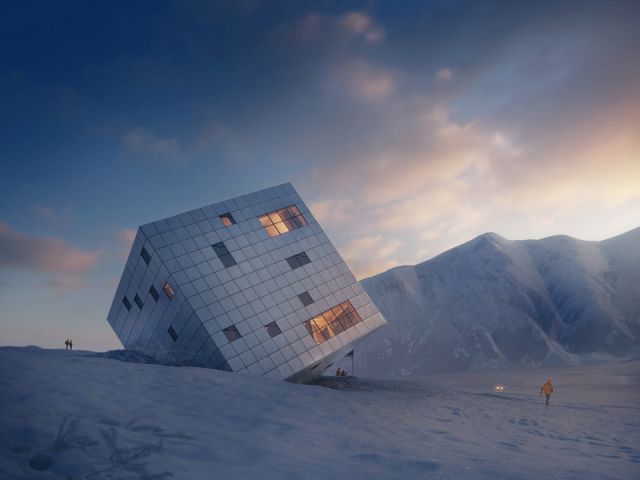 Stunning Cube Hut Project