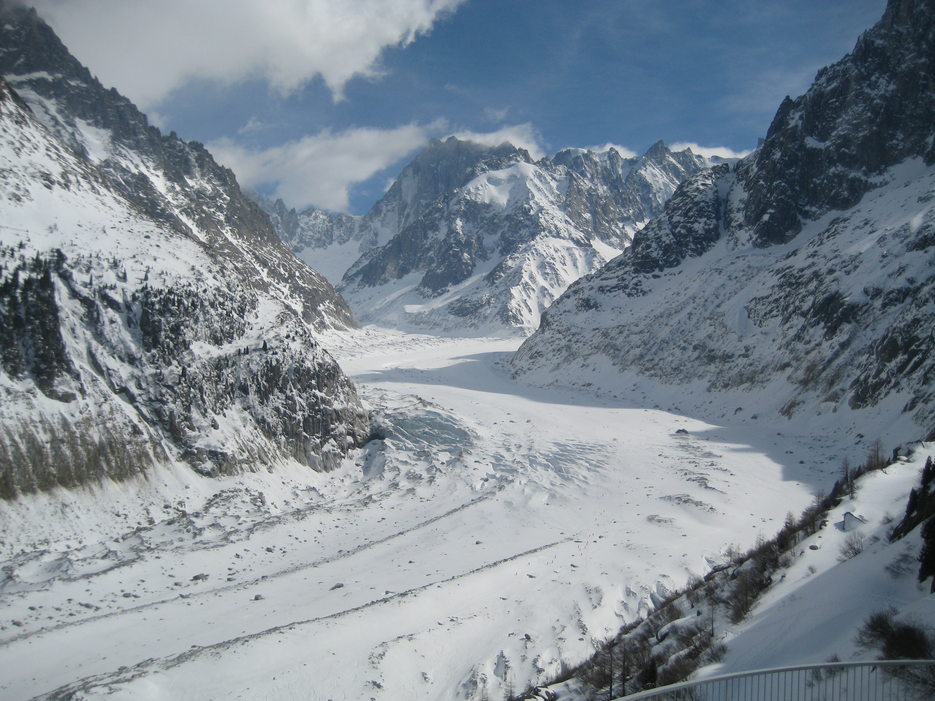 ледник Мер-де-Глас (Mer de Glace)