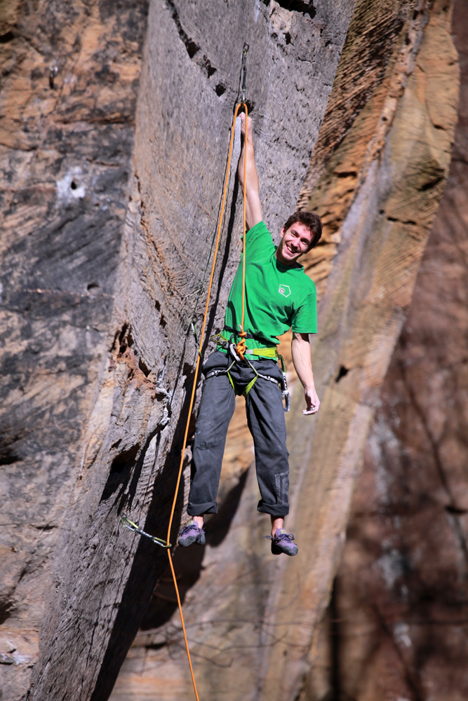 Стефано Гизольфи (Stefano Ghisolfi) в Ущелье Красной Реки (Red River Gorge)