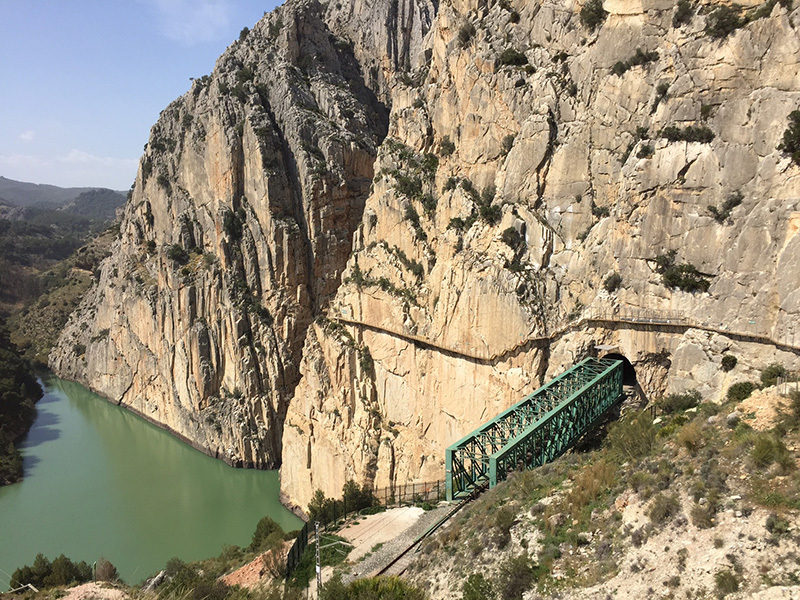 Королевская тропа (El Caminito del Rey),  Испания. состояние маршрута после реконструкции