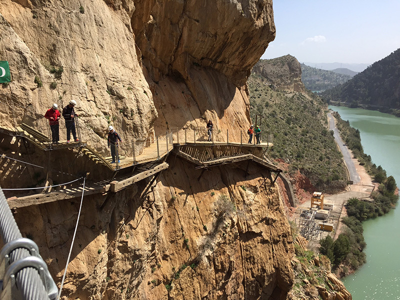 Королевская тропа (El Caminito del Rey),  Испания. состояние маршрута после реконструкции