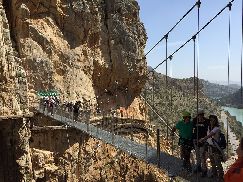 Королевская тропа (El Caminito del Rey),  Испания. состояние маршрута после реконструкции