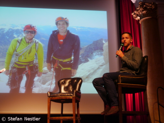 Томми Колдвелл (Tommy Caldwell) на церемонии "Золотой Ледоруб" (Piolets d