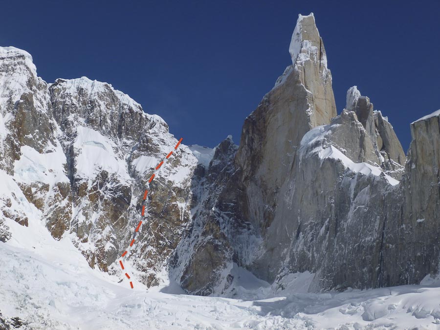 новый маршрут "Balas y chocolate" на вершину Адела Северная (Cerro Adela Norte)