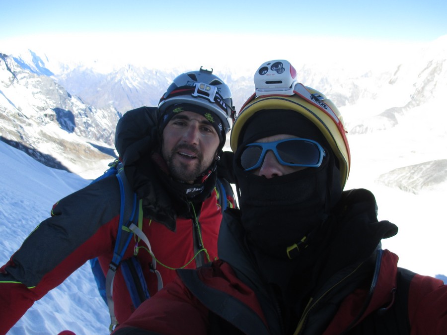 Ангел Саламанка (Ángel Salamanca) и Жорже Мартинесом (Jorge Martínez) на маршруте Alpinismo Vagabundo