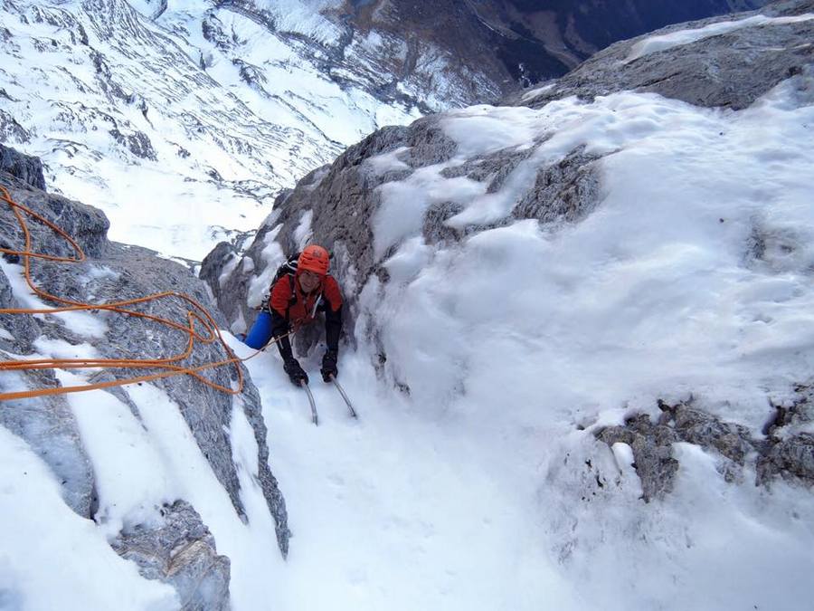 Ули Штек (Ueli Steck) и Килиан Джорнет Бургада (Kilian Jornet Burgada) на Северной стене Эйгера