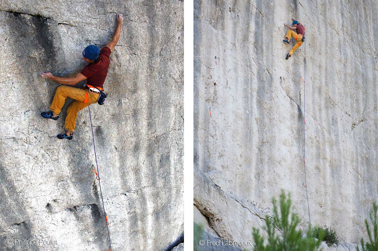 Крис Шарма (Chris Sharma) на маршруте "Magie Blanche"