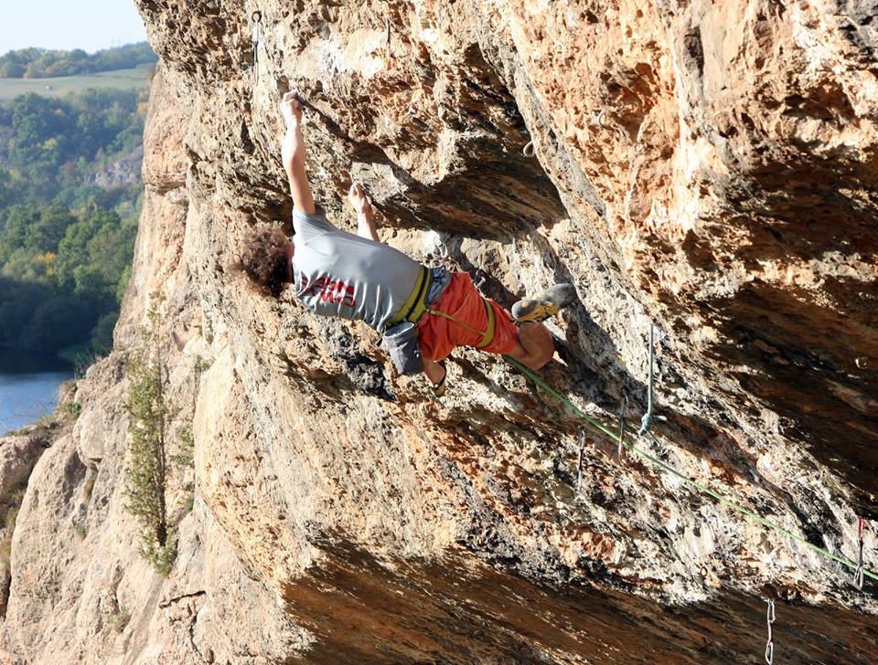 Адам Ондра (Adam Ondra) на маршруте "Predator"