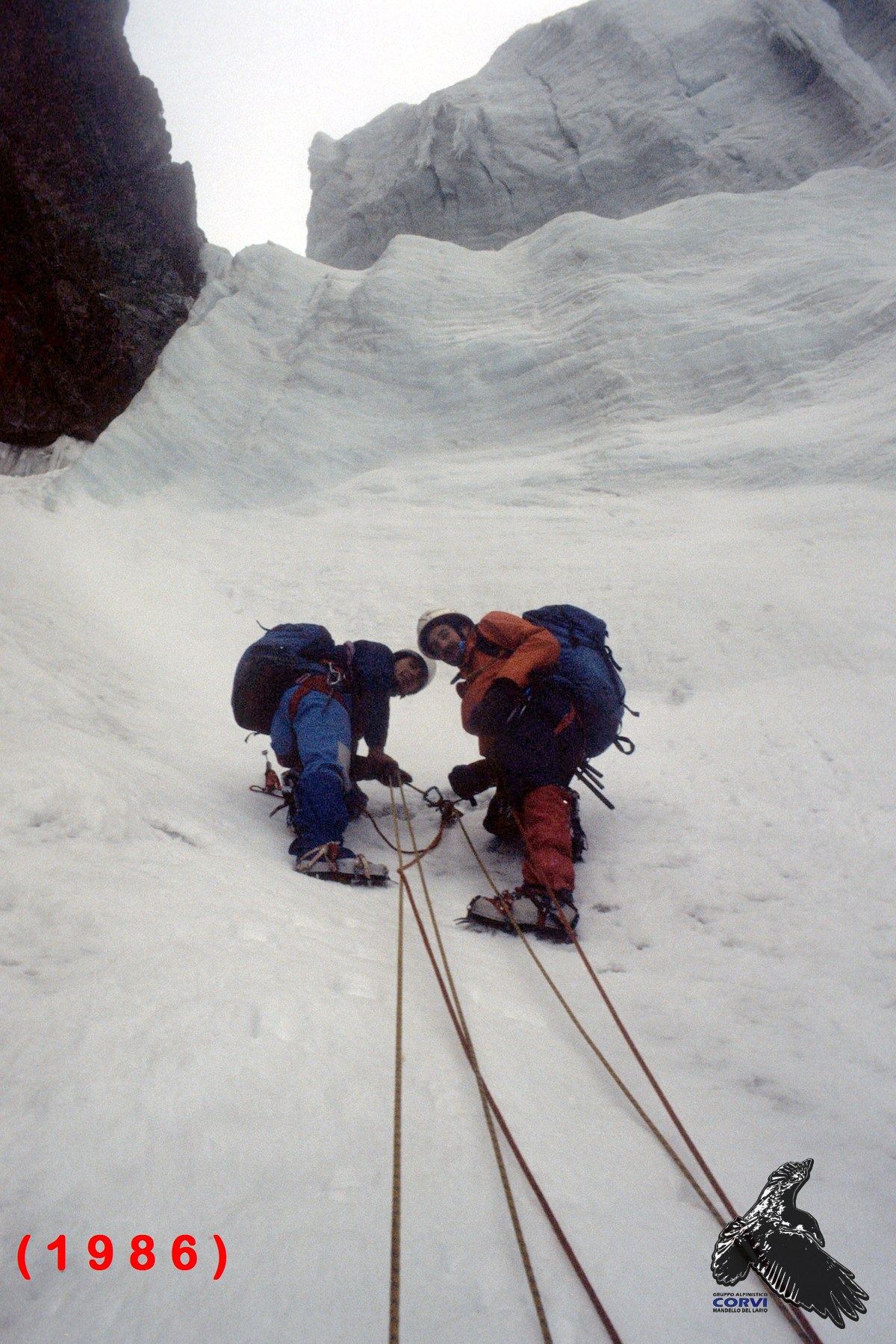 кулуар Фолатти (Couloir Folatti) у вершины Пиц Бернина (Piz Bernina)