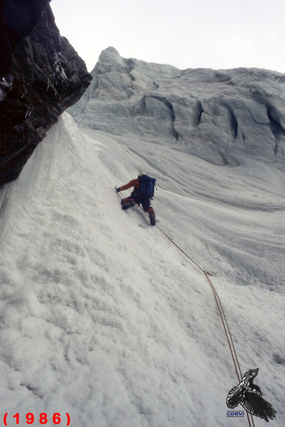 кулуар Фолатти (Couloir Folatti) у вершины Пиц Бернина (Piz Bernina)