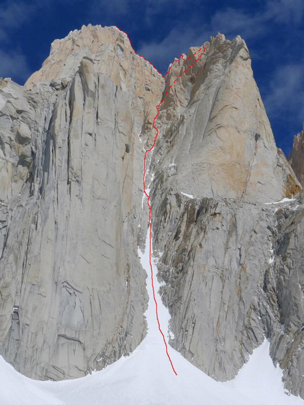 Маршрут Supercanaleta на вершину Fitz Roy, Патагония