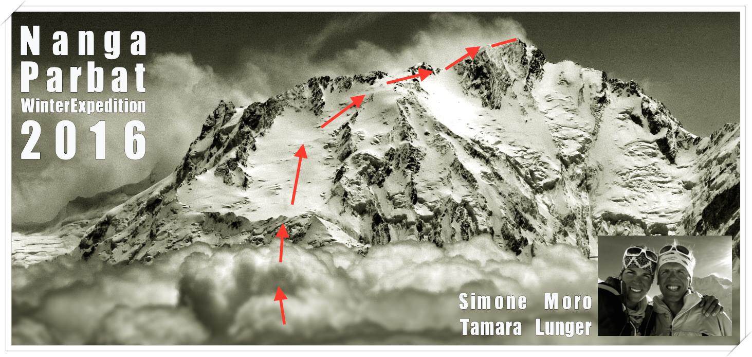 Нангапарбат. маршрут Симоне Моро и Тамары Лунгер