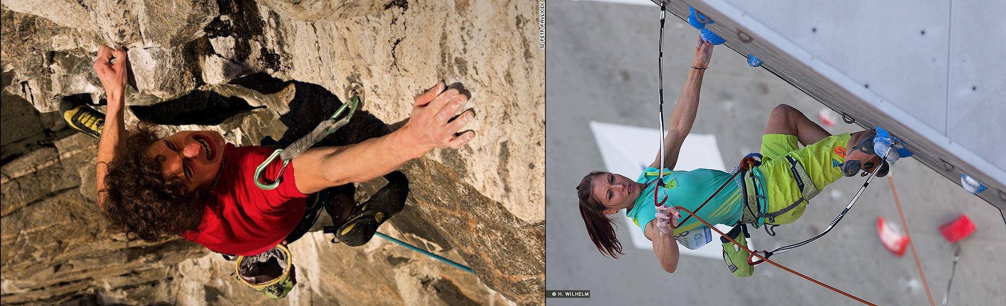 Адам Ондра (Adam Ondra, Чехия) и Мина Маркович (Mina Markovic, Словения)