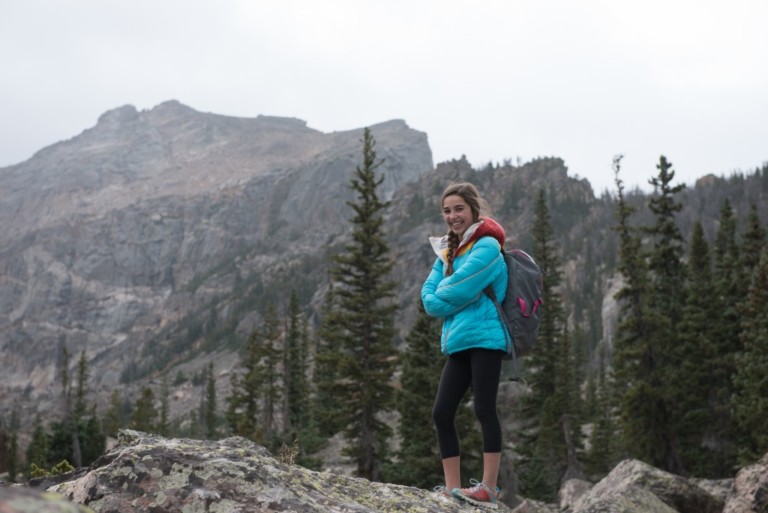 Брук Работу (Brooke Raboutou) в национальном парке Rocky Mountain.