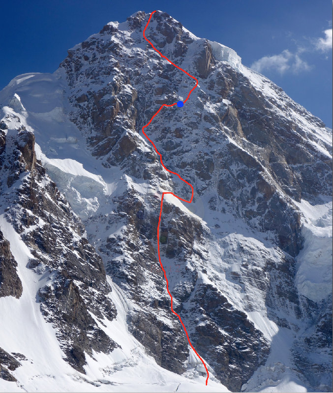 Маршрут "Transcendence"  по Северной стене пика Раджа (Raja Peak)