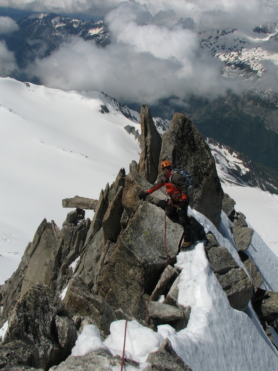 На маршруте Couloir de la Table на Aiguille du Tour