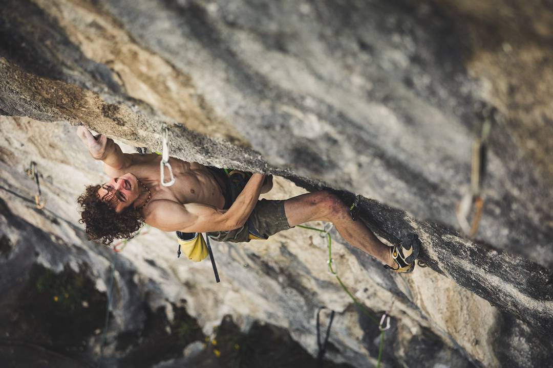 Адам Ондра (Adam Ondra) на маршруте  "Queen Line" 9b