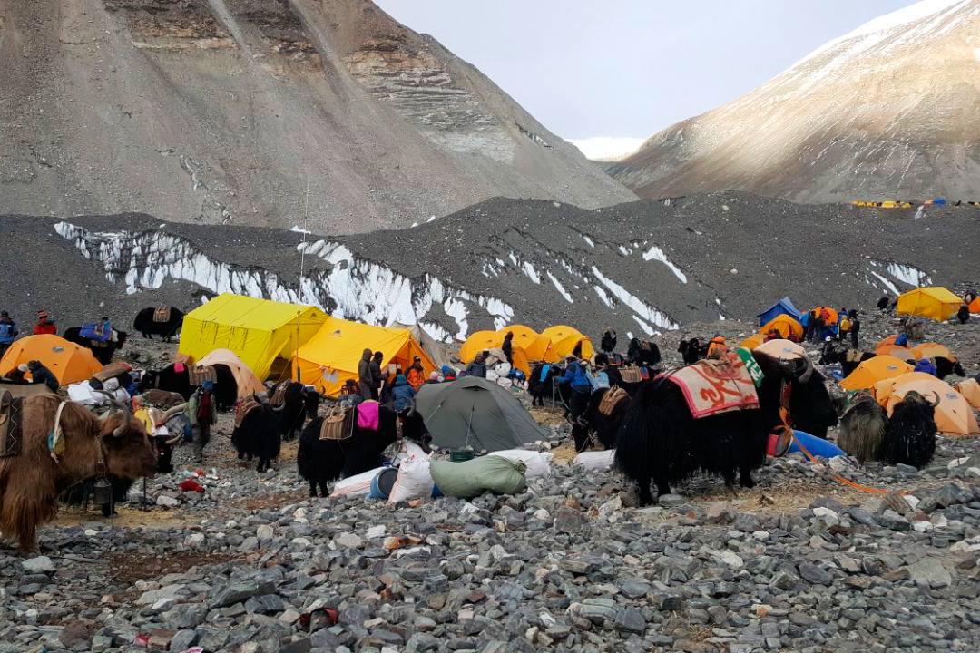 День 16. 22 апреля. маршрут от Base Camp до Middle Camp (5800м).