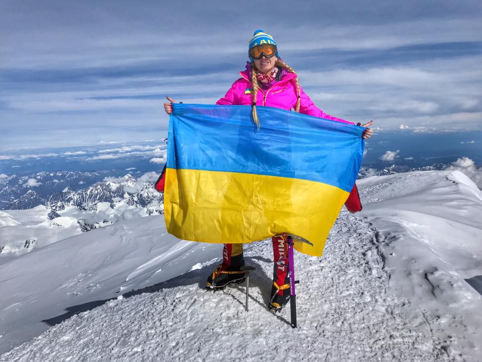 Ирина Галай на вершине Денали