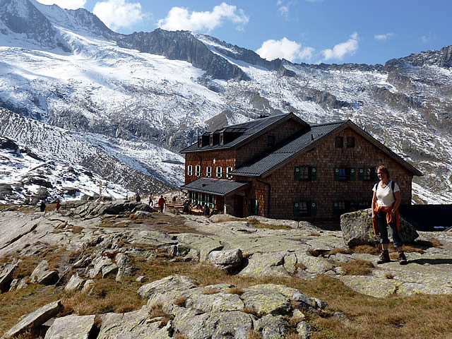 горная хижина Zittauer hütte в долине Wildgerlostal