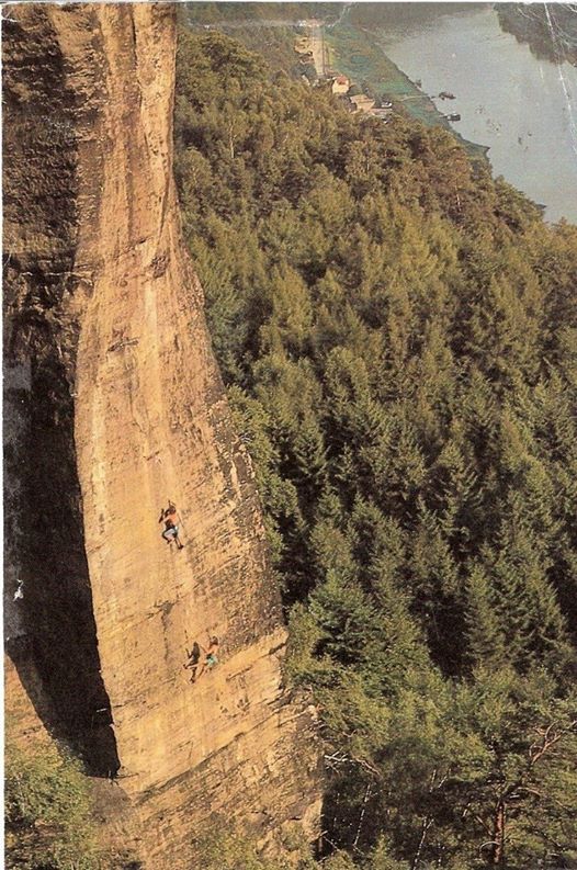 Вольфганг Гюллих (Wolfgang Gullich) - легенда скалолазания. Фото из архива Bernd Arnold