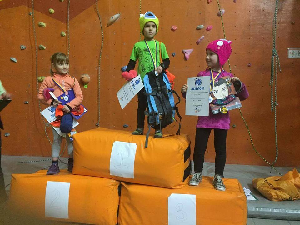 Junior Climbing Jam 2017. Победители среди девочек группа 5-6 лет