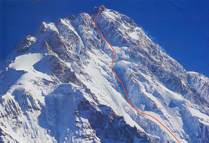 Нангапарбат. маршрут Месснера (Messner route)