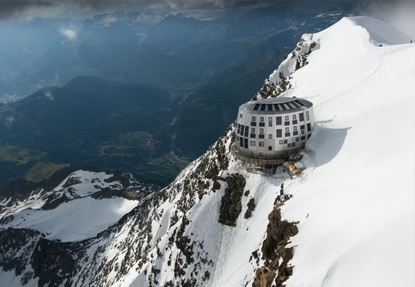 горная хижина Гутэ (Refuge du Gouter). Фото Chamonix